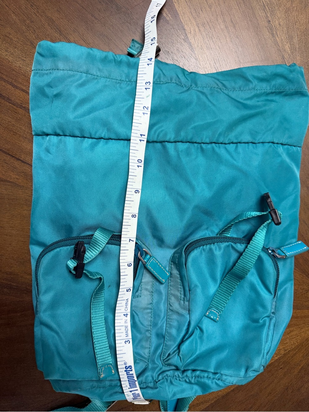 Prada Teal Nylon Buckle Backpack - Picture 9 of 9